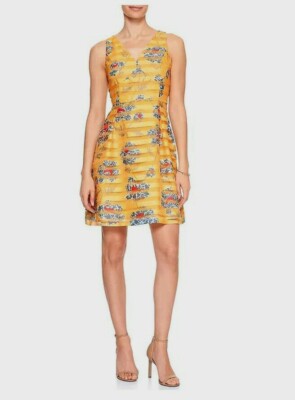 black and gold chevron dress Benson Midi Dress in Floral | Color - Yellow / S main image 0