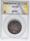 1899 Barber Silver Half Dollar ANACS EF40 XF-40