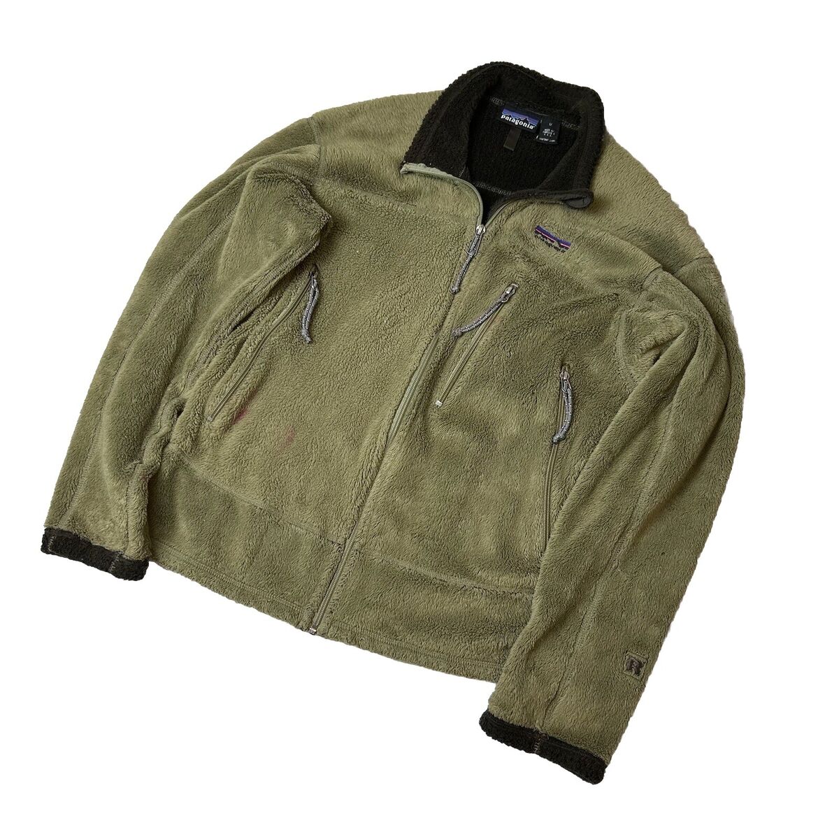Vintage Patagonia R4 Fleece Full Zip Jacket Men's M Green Vintage Patagonia R4 Fleece Full Zip Jacket Men's M Green