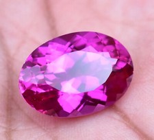 18.80 Ct Natural Rhodolite Garnet Oval Shape Raspberry Certified Loose Gemstone