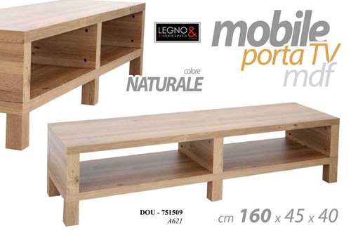 Mobile Porta TV Con Rotelle, Bianco, In Legno Multistrato 100x24x32 Cm - Ideale Per Soggiorno, Camera E Ufficio, Facile Da Montare