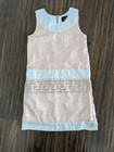 NWOT Size 7 Laundry by Shelly Segal Greek Goddess Coral Peach Gold Silver Dress — photo 1