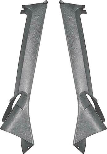 1968-70 Mopar B-Body Pillar Post Moldings 2-Door Coupe - Black - Picture 2 of 3