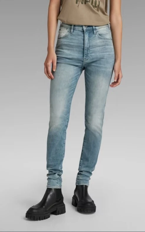 G-Star, Damen, Jeans, Kafey Ultra High Skinny, Elto chrome 