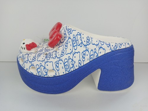 CROCS HELLO KITTY SIREN CLOG with jibbitz Size W8/M6 Unisex New With Tags - Picture 22 of 24
