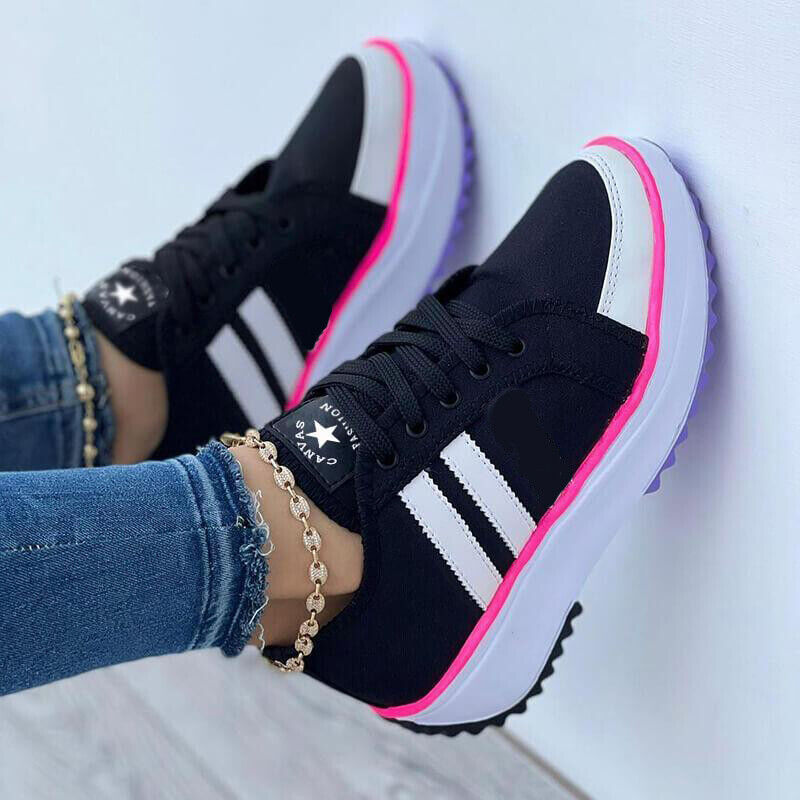 Zapatillas De Plataforma Deportivas Para Mujer Zapatos De Moda Sneakers eBay