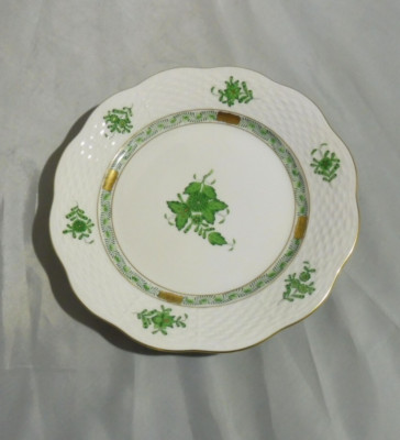 HEREND Apponyi grün , Dessertteller / Kuchenteller Ø 19 cm