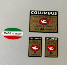 Columbus EXTRA EL custom frame +2 fork decals / stickers + gift "Made in Italy"