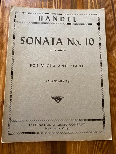 Sonata No. 10 in G minor for Viola and Piano