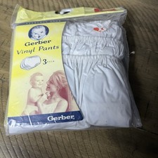Vintage Gerber Vinyl Pants Underwear Toddler 3 Pack Size Large Brand New