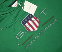 Gant Archive Shield Lavish Green Kapuzen Pullover / Hoodie Gr.L