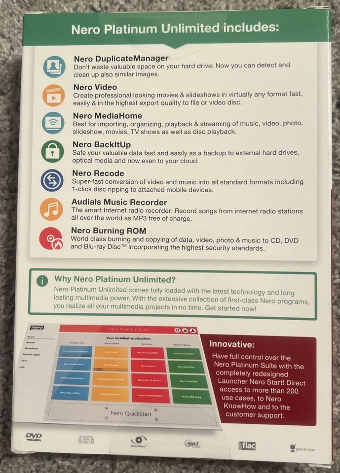 Nero Platinum Unlimited Video Editing 7 IN 1 SUITE 4K Video Multimedia NewSealed - Image 2 of 4