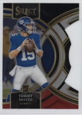 2023 Panini Select Premier Level Black & Red Prizm Die-Cut Tommy DeVito 01sb