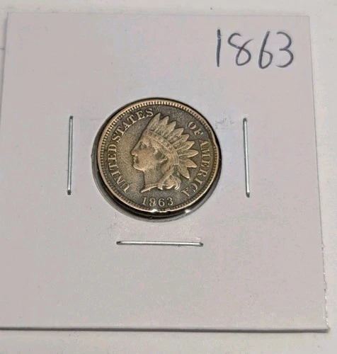 1863-P Philadelphia Indian Head Cent IHC
