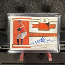 Grayson Rodriguez 2023 Panini National Treasures Rookie Patch Auto /49 Orioles