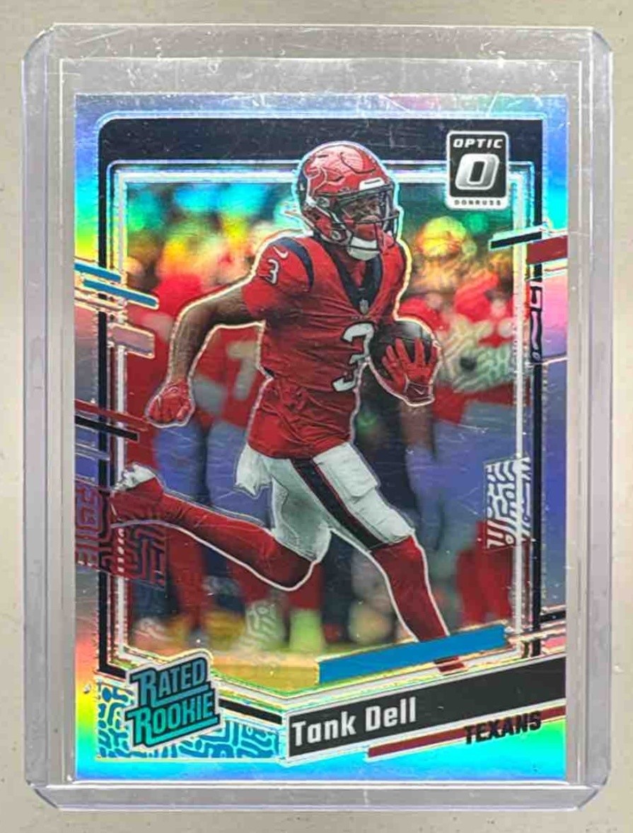 Tank Dell 2023 Panini Donruss Optic #245 Holo Prizm RC Rated Rookie