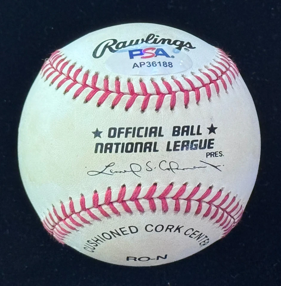 Tom Cheney "21 K's Strikeouts - MLB Record" Signed Autographed Baseball Auto PSA - Image 2 of 4