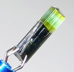 Natural Raw Green Blue Tip Tourmaline Crystal Rough Terminated Gemstone +gift