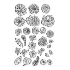 Leaves Flowers Clear Stamp Clear Stamps for Card Making Decoration DIY Scrapb...