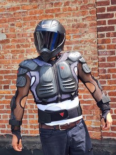 Dainese Wave 3 Motorcycle Body Armor Jacket Size S Black Mesh Protective