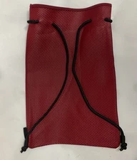 Holiday Pink Neoprene Drawstring Backpack Swim Bag Beach 16x10" Burgundy Red