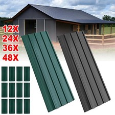 12/24X Metal Cladding Roof Sheets Corrugated Garage Carport Shed Roofing Panels