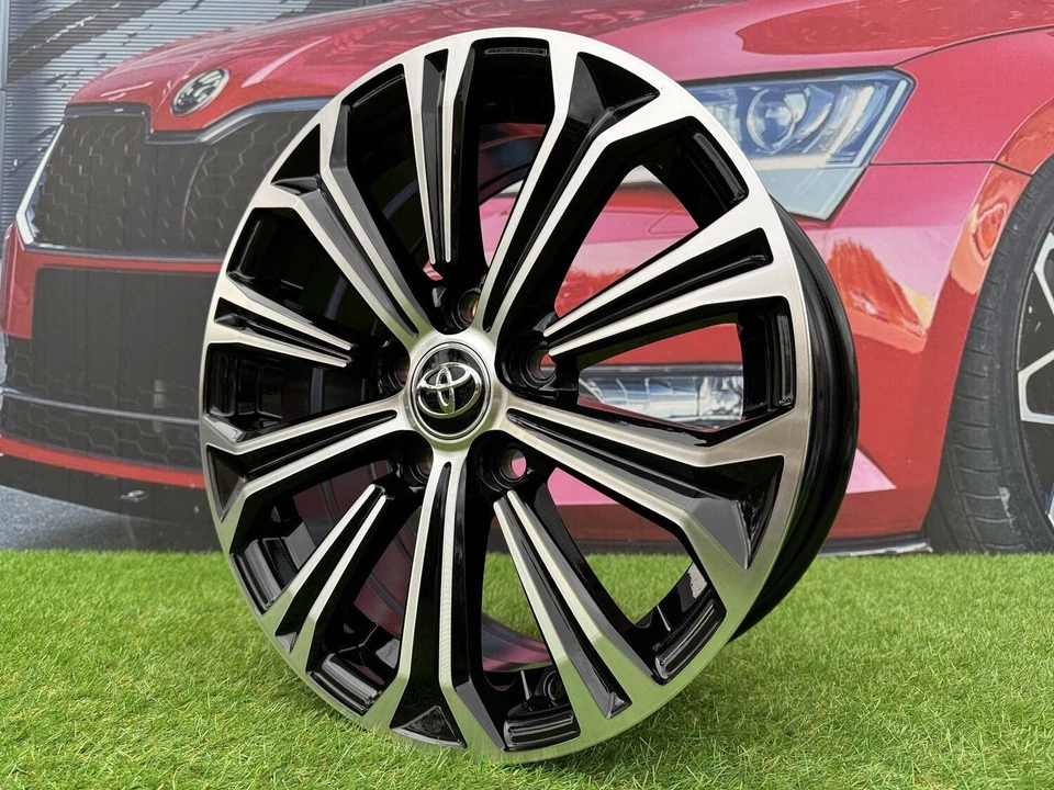 4X 16 Inch 5X114.3 Toyota Corolla Style Noir Poli Roues : Pour Lexus - Photo 2/4