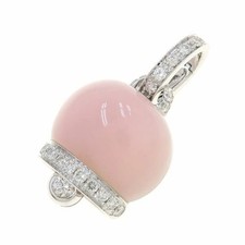 Ciondolo Charm Chantecler Campanelle Campanella Opale Rosa Diamante Oro Bianco 18k Top