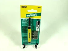 Wolfcraft 2 In 1 Drywall Driver With 5 Bits 2405 NEW 