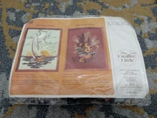 Vintage Creative Circle 0330 Wooden Decoy Long Stich & Needlepoint Kit 8x10