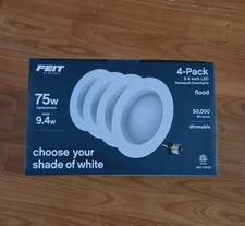 Feit Electric 5-6" LED Recessed Downlight 4-Pack Color Choice Dimmable 75W Retro