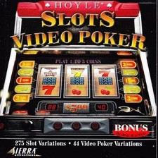 Hoyle Slots  Video Poker '99 PC CD ghost monster food fortune horse racing game