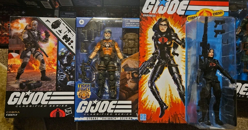G.I. Joe Classified Lot New  Raptor Snake Eyes Scrap Iron Baroness Firefly Etc - Image 4 of 4