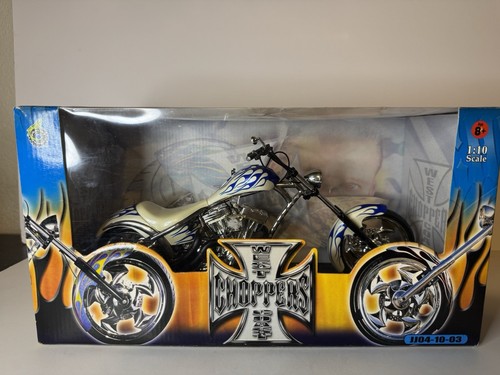 Jesse James West Coast Choppers White “Sturgis Special" JJ04-10-03. 1:10 scale