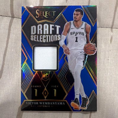 Panini 2023-24 Select Victor Wembanyama RC Draft Selections MEM Blue Prizm /75