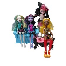 Monster High Doll Lot Draculaura Lagoona Blue Jane Boolittle Claudia Wolf  Pet