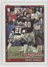 1991 Topps Brian Jordan Deion Sanders #577 HOF 00l8