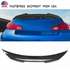 For Infiniti G35 G37 4-Door Sedan Duckbill Carbon Fiber Trunk Lip Spoiler Wing