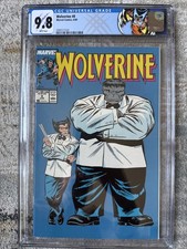 Wolverine #8 CGC 9.8 Hulk & Patch Marvel Comics 1989 pagine bianche ETICHETTA PERSONALIZZATA