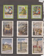 18 Reklamemarken: Rotk&auml;ppchen-Wolle / Berliner Morgenpost / Lecki u.a.