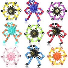Transformable Fidget Spinners,9PCS Funny Sensory Fidget Toys for Kids