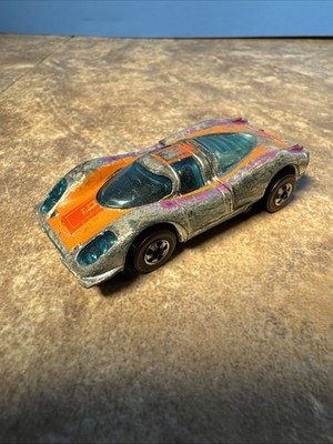 Hot Wheels Redline P-917 1976 Porsche Super Chrome Made In Hong Kong