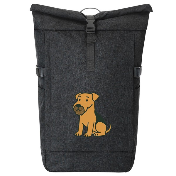 Kurierrucksack Airedale Terrier Comic Dale Geschenkidee Airedale Terrier Geschen-image