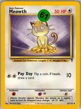 Meowth 53/110 Uncommon Legendary Collection Pokemon Moderately Played on eBay