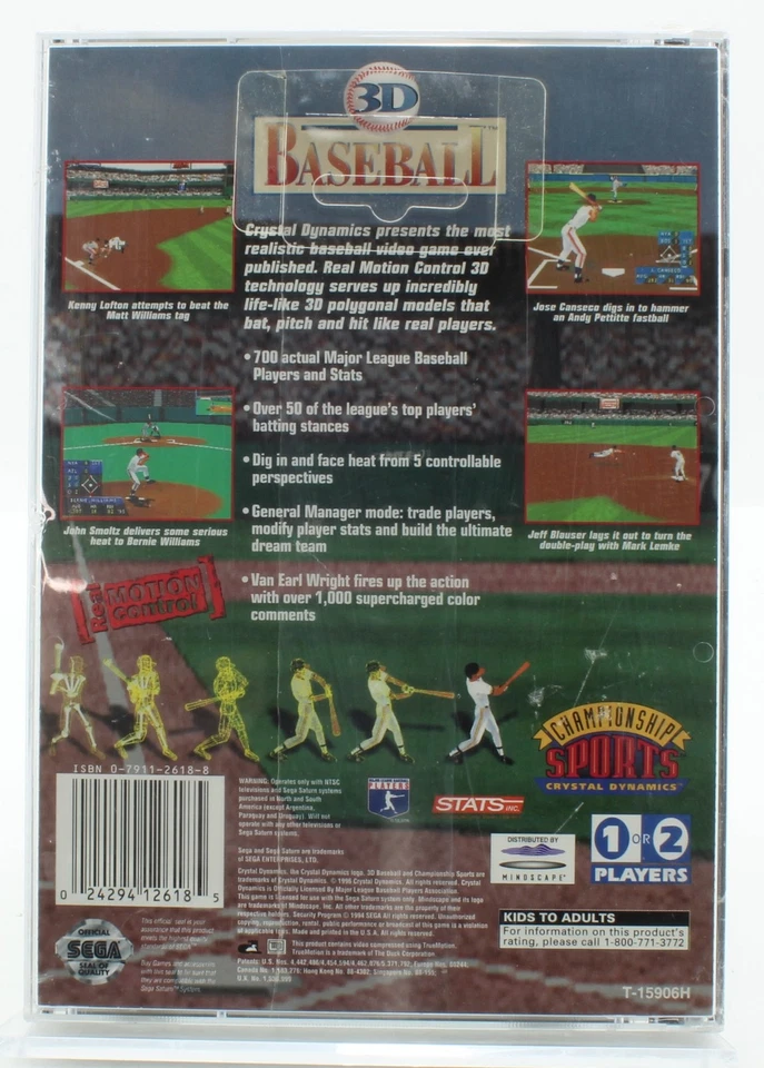 3D Baseball Sega Saturn - Sealed V-Overlap - 1996 - Image 2 of 4