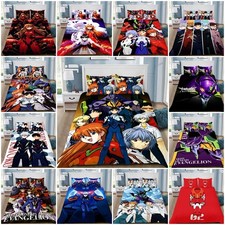 Neon Genesis Evangelion EVA Duvet Cover Pillowcas Single Double King Bedding SeT