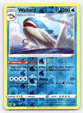 Wailord 032/185 Reverse Holo SWSH04: Vivid Voltage Pokemon Card - NM
