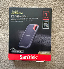 SanDisk Extreme Portable SSD 1TB USB-C Water Resistant 1050/1000MB/s PC/Mac