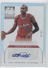 2012-13 Elite Series Elite Signings 20/49 Grant Hill #17 Auto HOF i7p