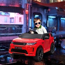 Land Rover Licensed 12V Kids Ride on Car w/ Soft Start, Red